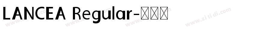 LANCEA Regular字体转换